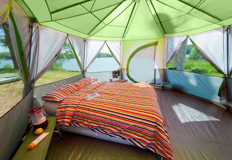 Coleman Octagon 8 Person Family Camping Dome Tent Green bobshop .za